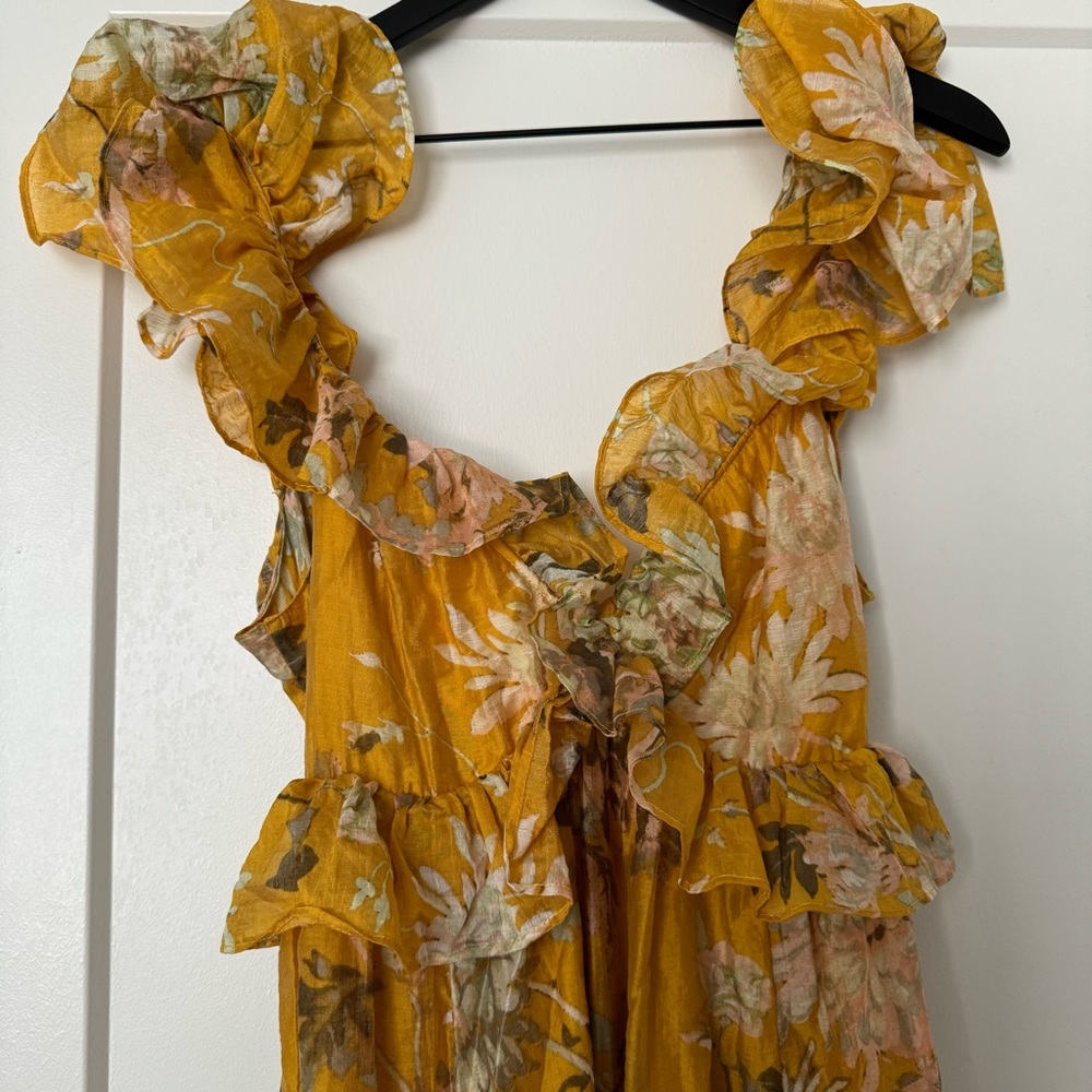 H&M Lyocell-blend Ruffled Dress. Size small - Picture 7 of 7